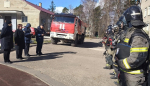 В Луге тренировались огнеборцы