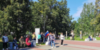 В День флага в Луге играл военный оркестр - Газета Лужская правда