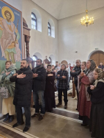 Вербное воскресенье в Луге: прихожане освятили вербы и встретили праздник Входа Господня в Иерусалим