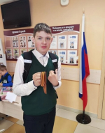 В Володарской школе проходит акция «Георгиевская ленточка»